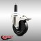 Service Caster 4 Inch 316SS Soft Rubber Swivel 3/4 Inch Expanding Stem Caster Lock Brake SCC SCC-SS316TTLEX20S414-SRS-34 - alternate 4